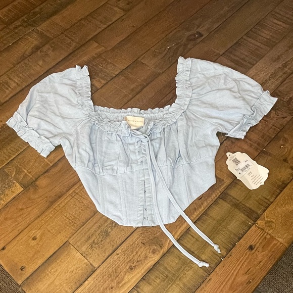 NWT Altar’d State | Cropped Babydoll Top | S - Picture 3 of 7
